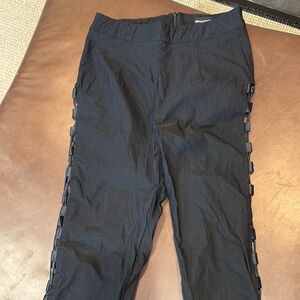 PrettyLittleThing Navy Skinny Pants with Side Accents